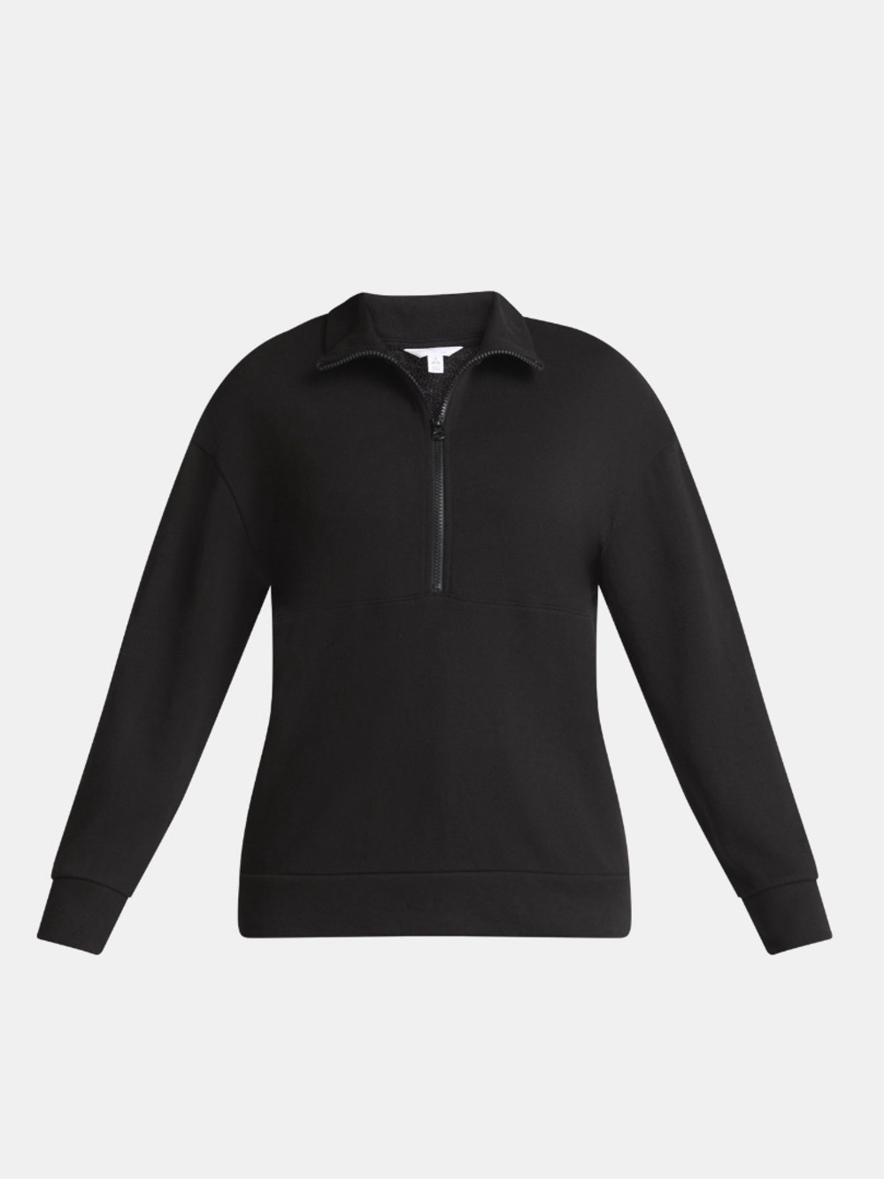Time and Tru Women's Half Zip Fleece Sweatshirt